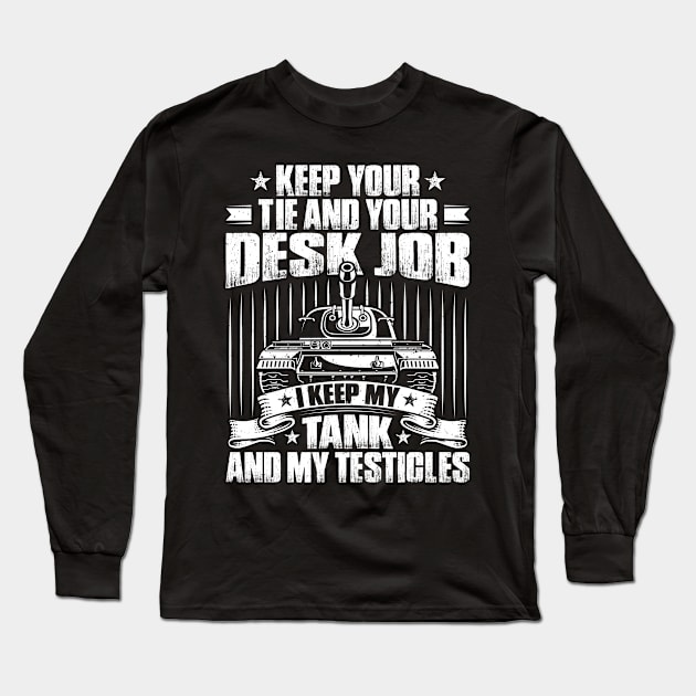 Tank Driver Tanker Panzer Tanks Tank Force Gift Long Sleeve T-Shirt by Krautshirts